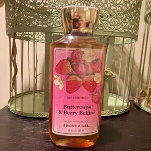 Bath and Body Works Discontinued Buttercups & Berry Bellini Shower Gel SEALED